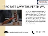 Best Probate Lawyers In Perth