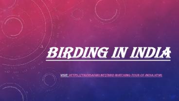 Birding in India