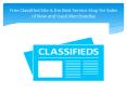 Free Classified Site is the Best Service Stop for Sales of New and Used Merchandise PowerPoint PPT Presentation