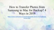 How to Transfer Photos from Samsung to Mac