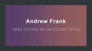 Andrew Frank Cincinnati Ohio - Mechanical Engineering Student