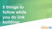 Top 10 Link Building Tips 2019