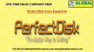 Perfect Disk Users Email List