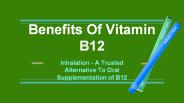 Benefits of Vitamin B12 Vape Pen