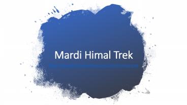 Mardi Himal trek | Mardi Himal trekking