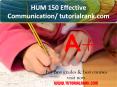 HUM 150 Effective Communication/tutorialrank.com PowerPoint PPT Presentation