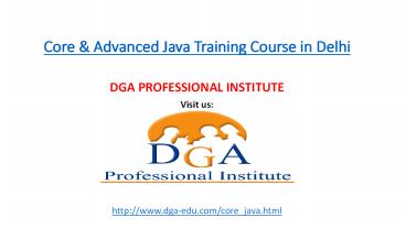 Visit in Best Core & Advanced Java Course in Delhi, Dwraka