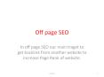 Off page seo PowerPoint PPT Presentation