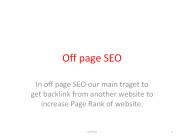 Off page seo