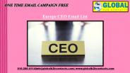 Europe CEO Email List