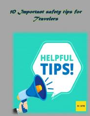 10 Important Safety Tips For Travelers
