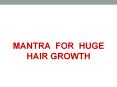 Mantra For Increasing Hair And Beauty PowerPoint PPT Presentation