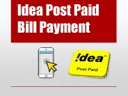 Idea post paid bill payment with cashback