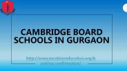 Cambridge board schools in Gurgaon