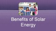 Benefits of Solar Energy