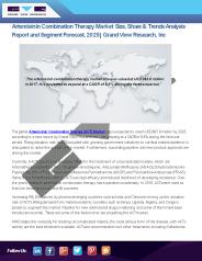 Artemisinin Combination Therapy Market