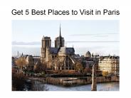 Best places to visit in Paris