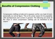 Benefits of Compression Clothing