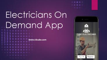 Electricians On Demand App Development
