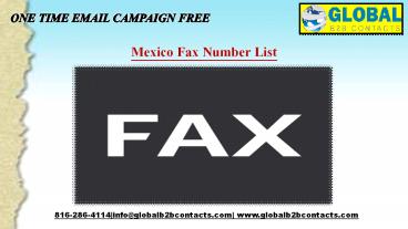 Mexico Fax Number List