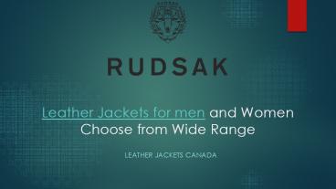 Leather Jackets for men and Women Choose from Wide Range