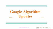 Google Algorithm Update