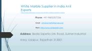 White marble supplier in India