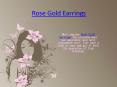 Rose Gold Earrings PowerPoint PPT Presentation