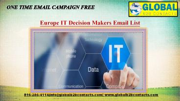 Europe IT Decision Makers Email List