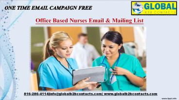 Office Based Nurses Email & Mailing List