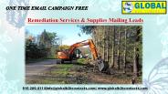 Remediation Services & Supplies Mailing Leads