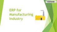 ERP for Manufacturing Industry
