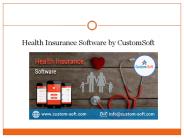 Health Insurance Software App in India by CustomSoft