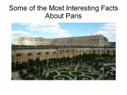 Interesting Facts about Paris
