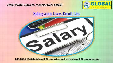 Salary.com Users Email List