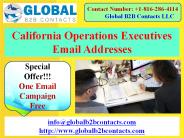 California Operations Executives Email Addresses