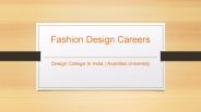 Fashion Design Careers - Avantika University