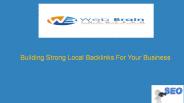 Building Strong Local Backlinks For Your Business