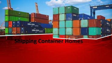 Shipping Container Specifications