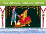 Hindu Matrimony – Meaning of SatPhere