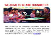 Bharti Foundation | Free Education in India
