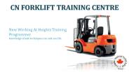 cnfork lift training Centre Mississauga