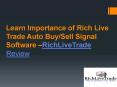 Learn Importance of Rich Live Trade Technical Analysis Software