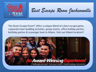 Best Escape Room Jacksonville