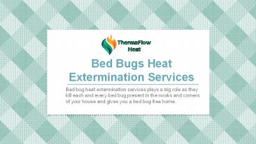 Bed Bugs Heat Extermination Services