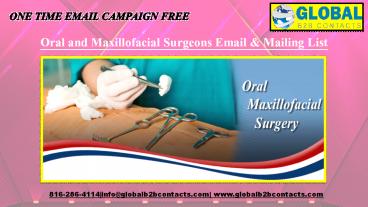 Oral and Maxillofacial Surgeons Email & Mailing List