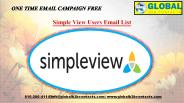 Simple View Users Email List