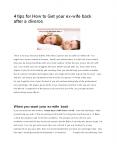4 tips for How to Get your ex-wife back after a divorce PowerPoint PPT Presentation