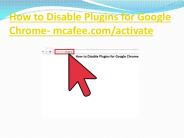 How to Disable Plugins for Google Chrome