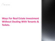 Real Estate Investing No Tenants Dealing